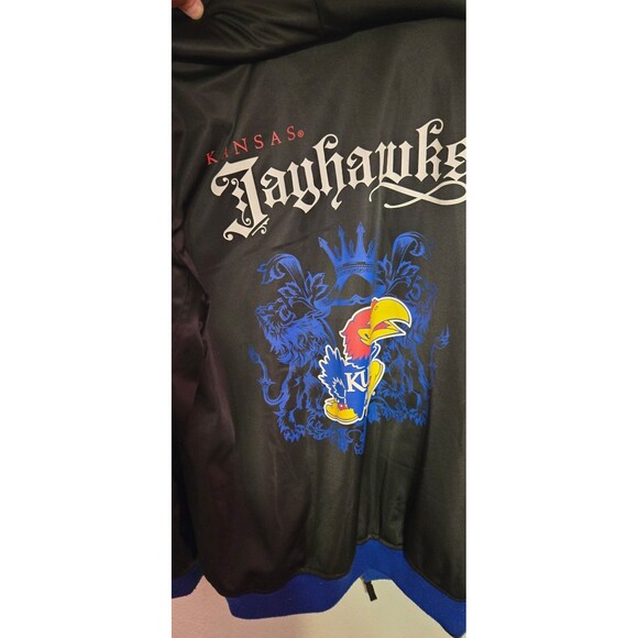 KANSAS JAYHAWKS MEN'S REVERSIBLE HEAVY WEIGHT JACKET SIZE XXL - Picture 6 of 10
